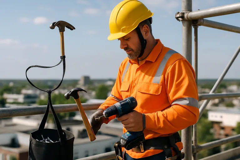 Werken met materiaal op hoogte